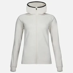 Giacca donna secondo strato stretch con cappuccio e zip integrale