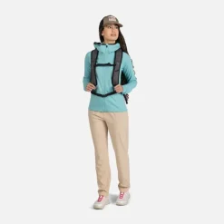 Giacca donna secondo strato stretch con cappuccio e zip integrale