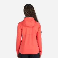Giacca donna secondo strato stretch con cappuccio e zip integrale
