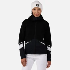 Giacca in pile con cappuccio e zip integrale donna Wispile