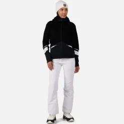 Giacca in pile con cappuccio e zip integrale donna Wispile