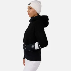 Giacca in pile con cappuccio e zip integrale donna Wispile