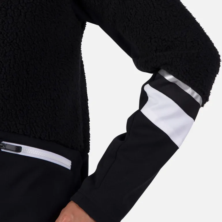Giacca in pile con cappuccio e zip integrale donna Wispile