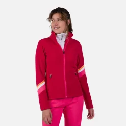 Giacca in pile donna con zip integrale Strawpile