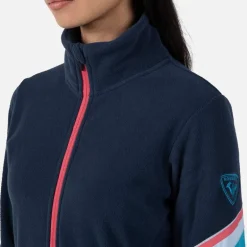 Giacca in pile donna con zip integrale Strawpile