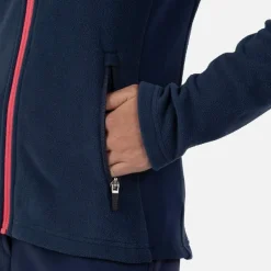 Giacca in pile donna con zip integrale Strawpile
