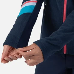 Giacca in pile donna con zip integrale Strawpile