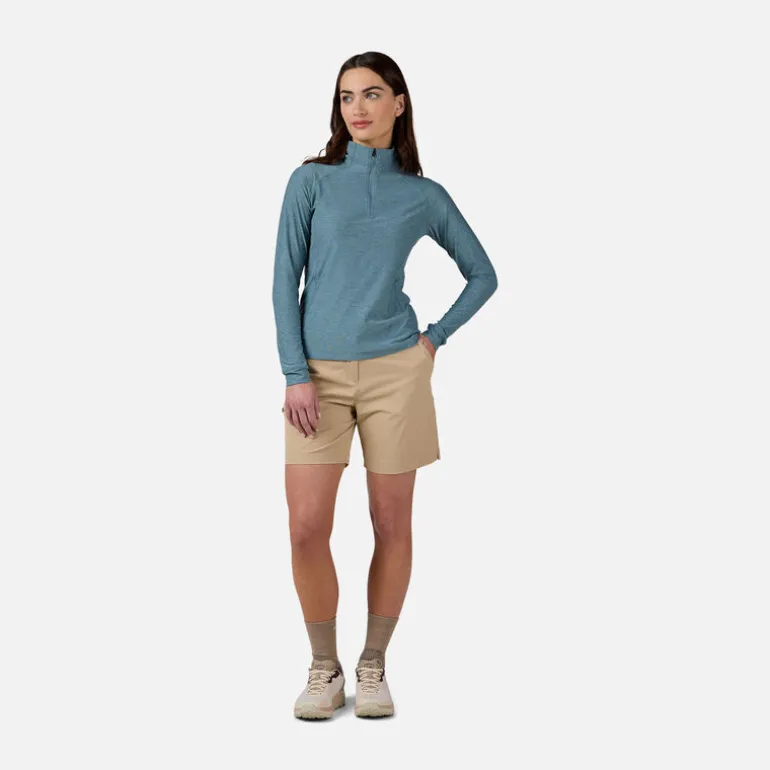 Maglia donna maniche lunghe con mezza zip Westweg