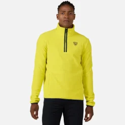 Maglia in pile con mezza zip uomo Strawpile