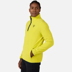 Maglia in pile con mezza zip uomo Strawpile