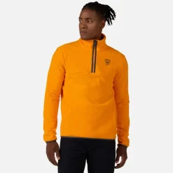 Maglia in pile con mezza zip uomo Strawpile