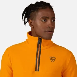 Maglia in pile con mezza zip uomo Strawpile