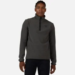 Maglia in pile con mezza zip uomo Strawpile