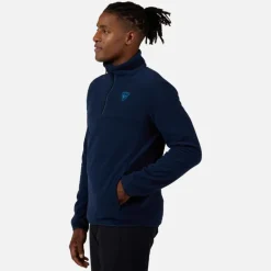 Maglia in pile con mezza zip uomo Strawpile