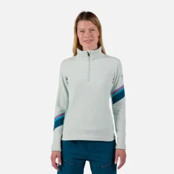 Maglia in pile donna con mezza zip Strawpile