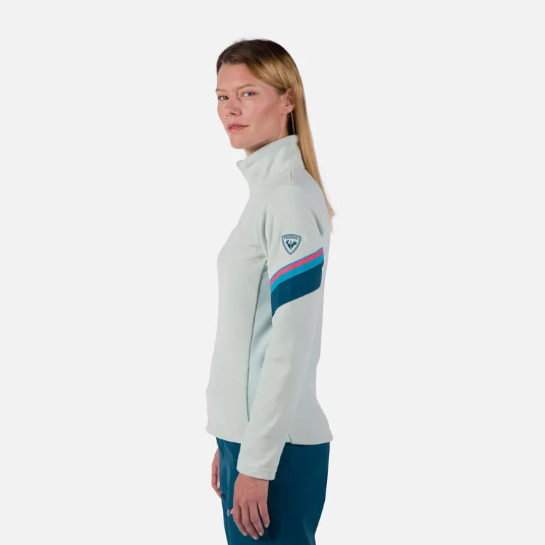 Maglia in pile donna con mezza zip Strawpile