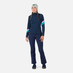 Maglia in pile donna con mezza zip Strawpile