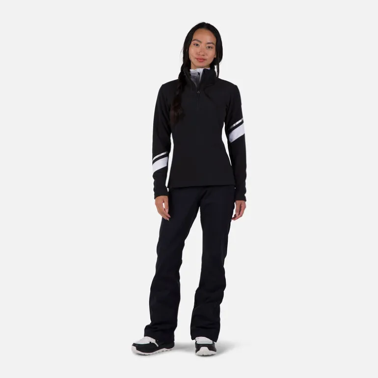 Maglia in pile donna con mezza zip Strawpile
