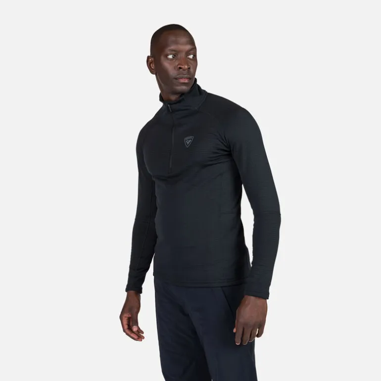 Maglia in pile uomo con mezza zip Blackside