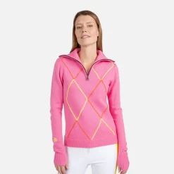 Maglione donna con mezza zip JCC