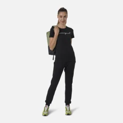 Pantaloni sportivi felpati donna logo