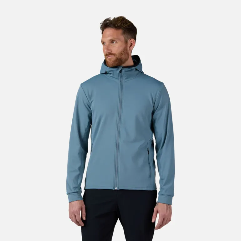 Strato intermedio stretch Full-zip con cappuccio uomo