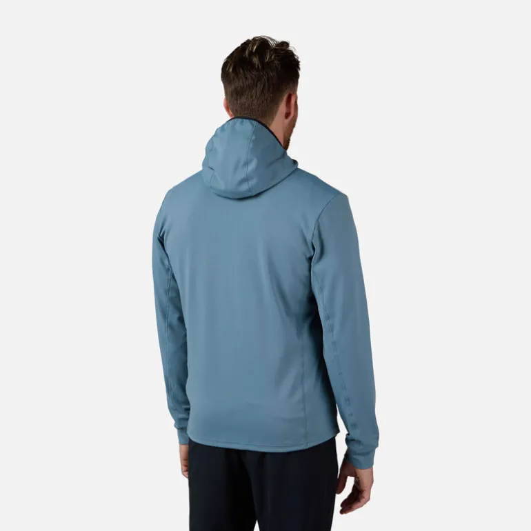 Strato intermedio stretch Full-zip con cappuccio uomo