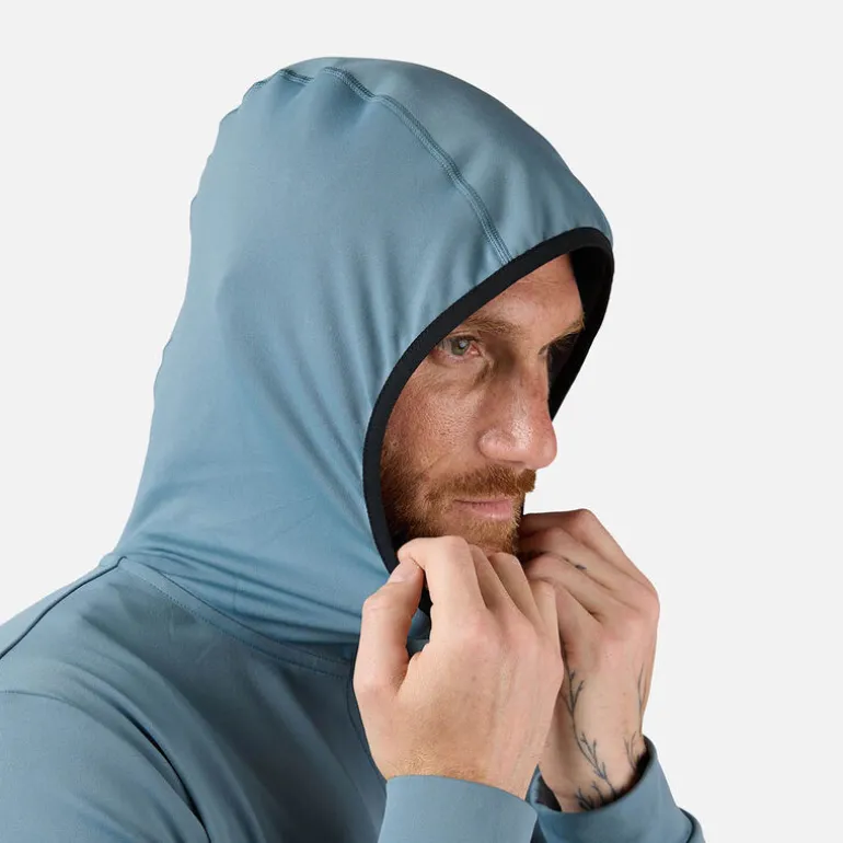 Strato intermedio stretch Full-zip con cappuccio uomo